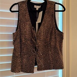 She + Sky Leopard Top